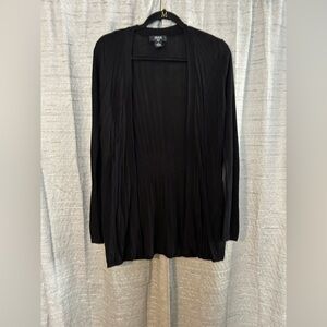 Verve Ami Black Open Front Lightweight Cardigan